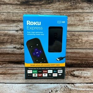 (O) ROKU 3930R Express HD Streaming Media Player w/Remote & HDMI Cable DMGBOX
